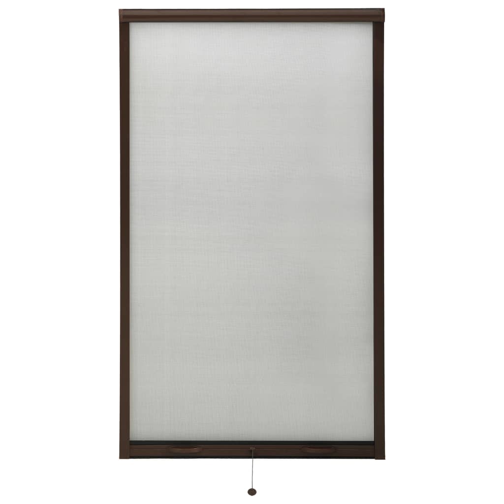 Berkfield Roll down Insect Screen for Windows Brown 90x170 cm