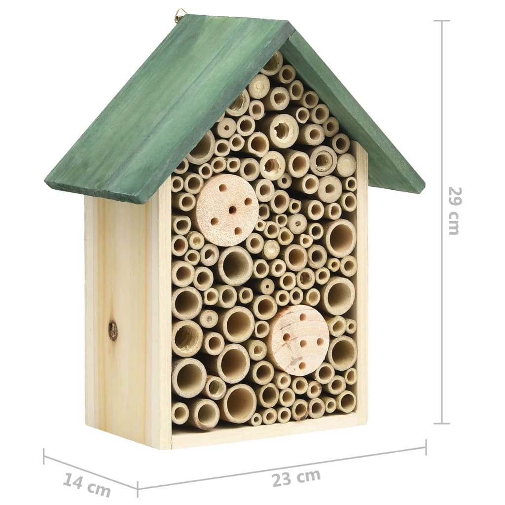 Berkfield Insect Hotels 2 pcs 23x14x29 cm Solid Firwood