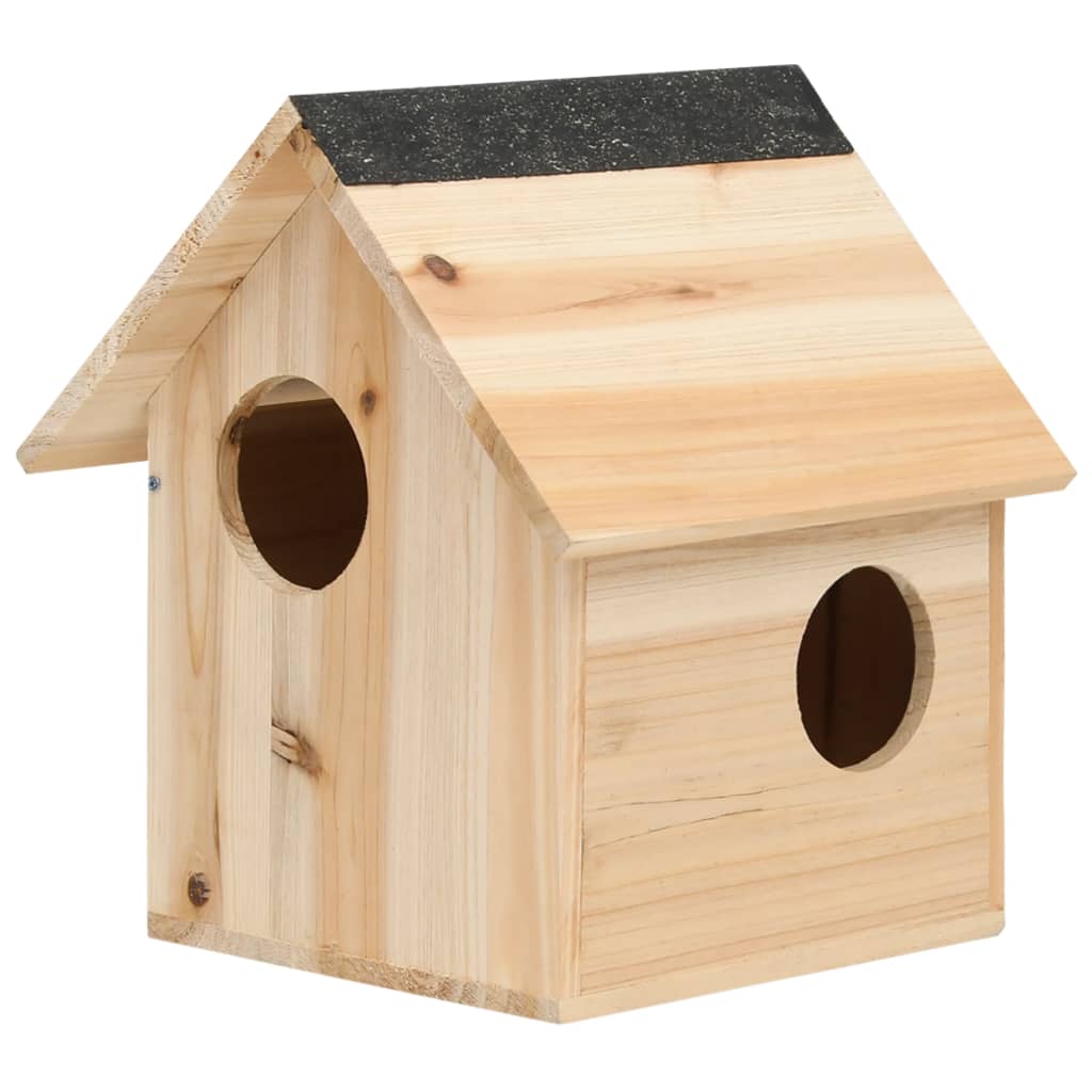 Berkfield Squirrel House Solid Firwood 26x25x29 cm