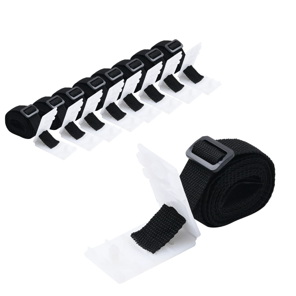 Berkfield Universal Pool Cover Roller Attachments 8 pcs 1.8 m
