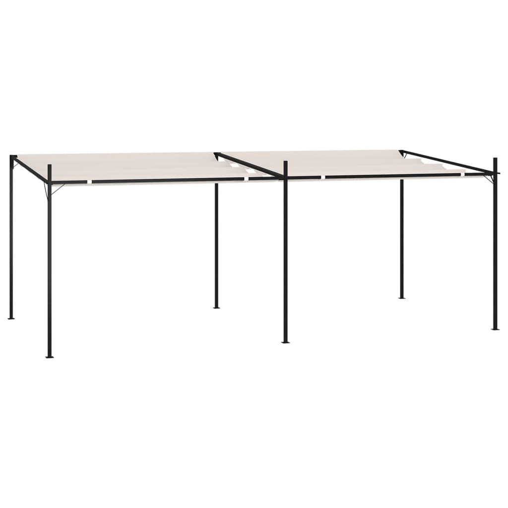 Berkfield Gazebo with Retractable Roof 600x300x233 cm Cream