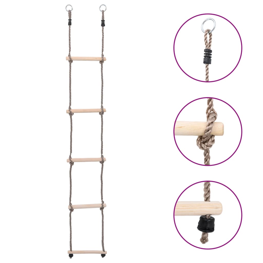 Berkfield 5-Step Ladder 210 cm Solid Pinewood