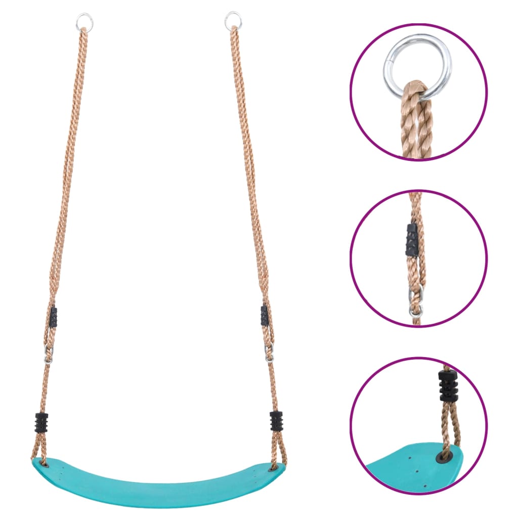 Berkfield Swing Seat for Children Light Blue