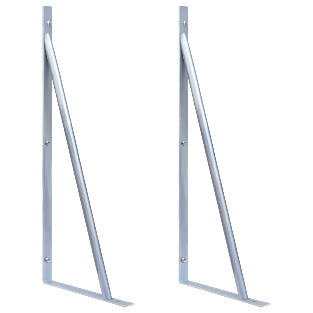 Berkfield Support Brackets for Fence Post 2 pcs Galvanised Steel
