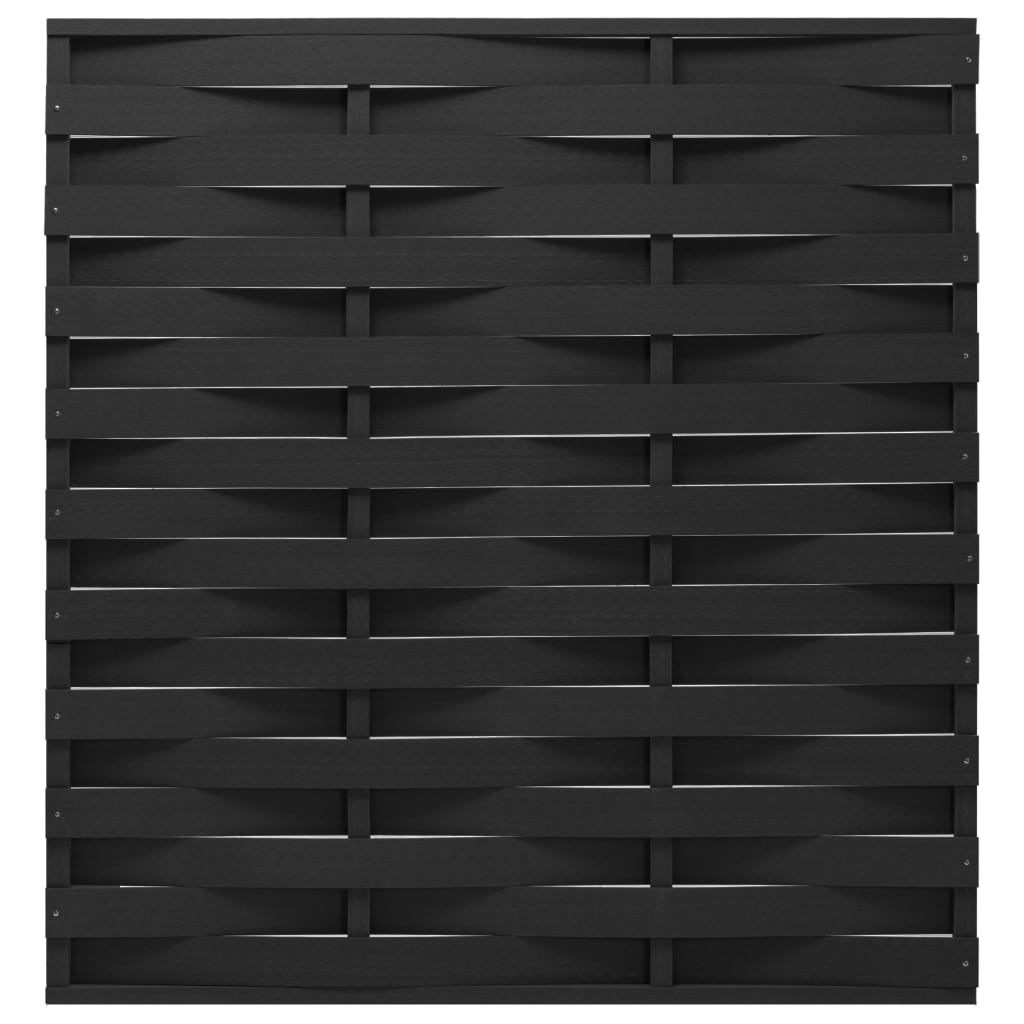 Berkfield Fence Panel WPC 170x180 cm Black