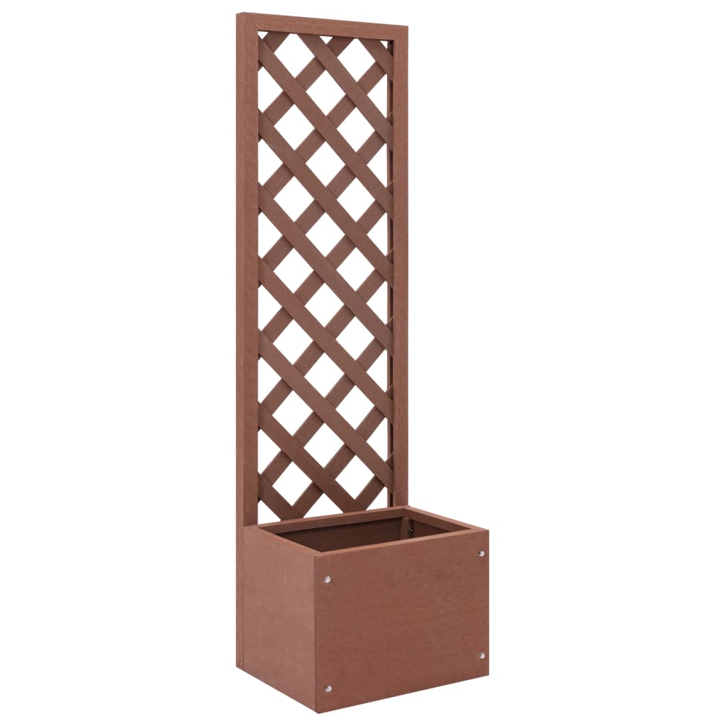 Berkfield Trellis Planter 40x30x135 cm WPC