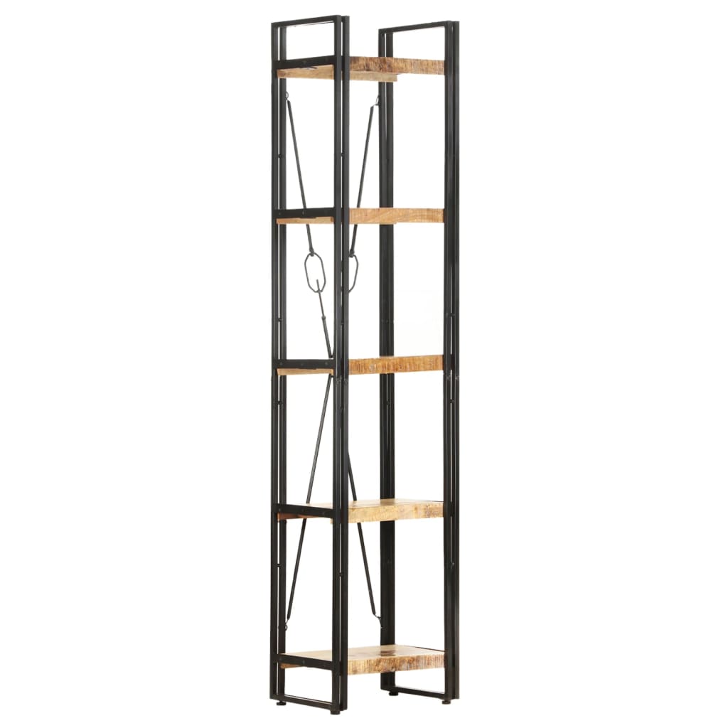 Berkfield 5-Tier Bookcase 39x30x180 cm Solid Mango Wood