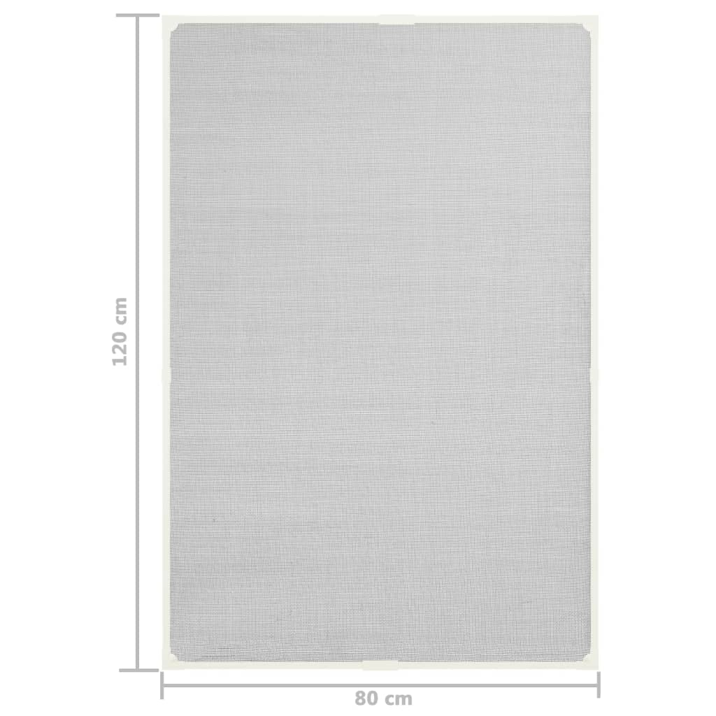 Berkfield Magnetic Insect Screen for Windows White 80x120 cm Fibreglass