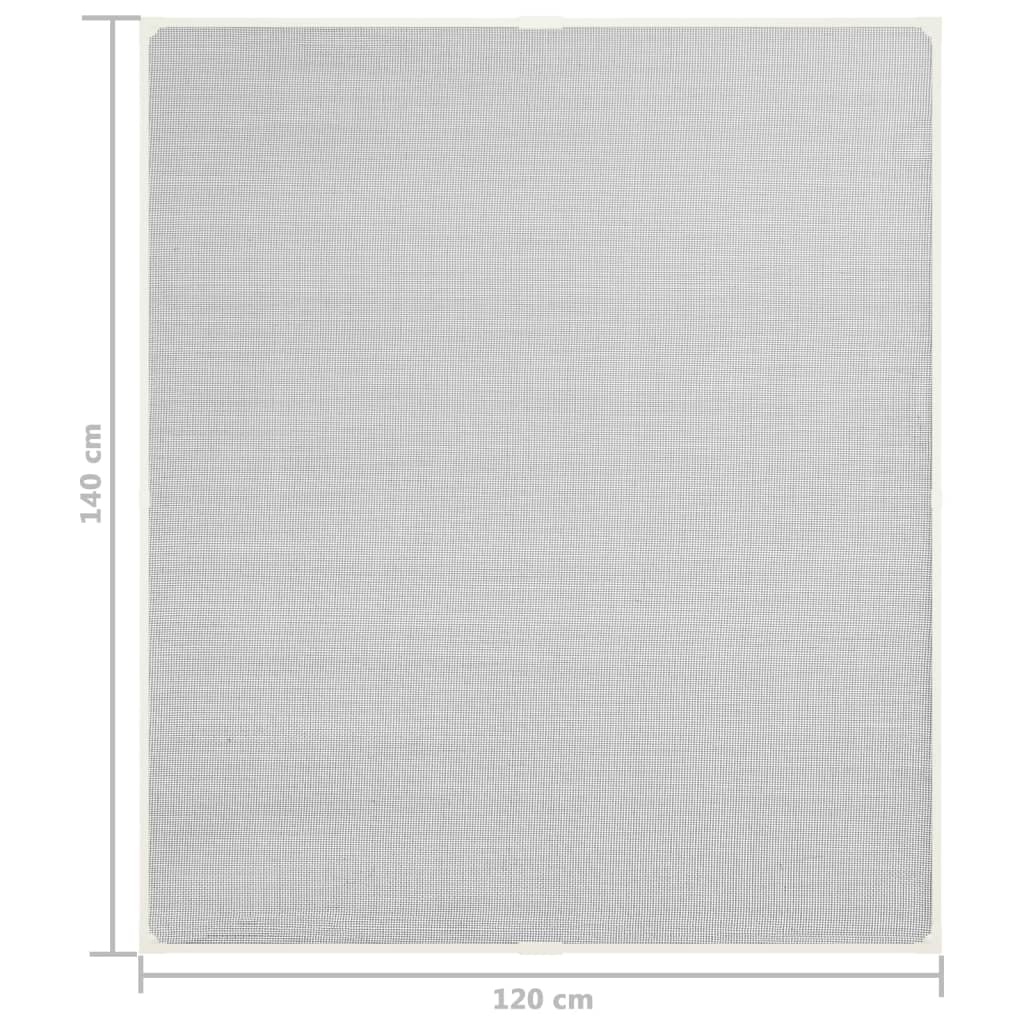 Berkfield Magnetic Insect Screen for Windows White 120x140 cm Fibreglass