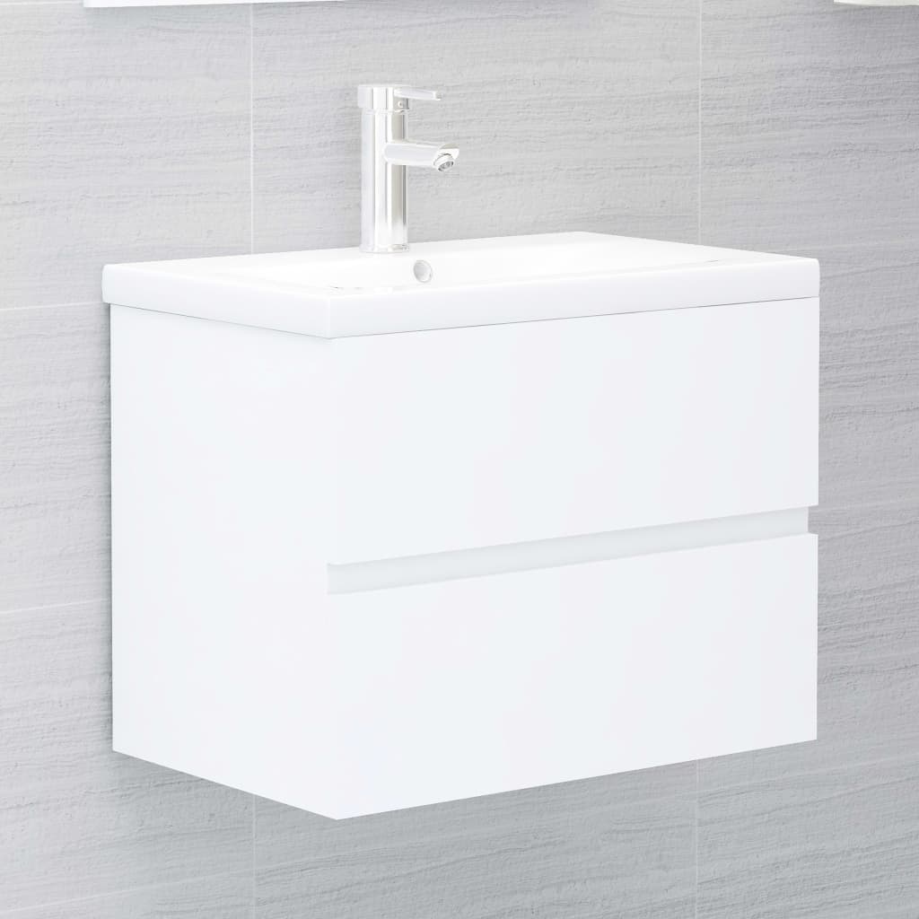 Berkfield Sink Cabinet White 60x38.5x45 cm Engineered Wood