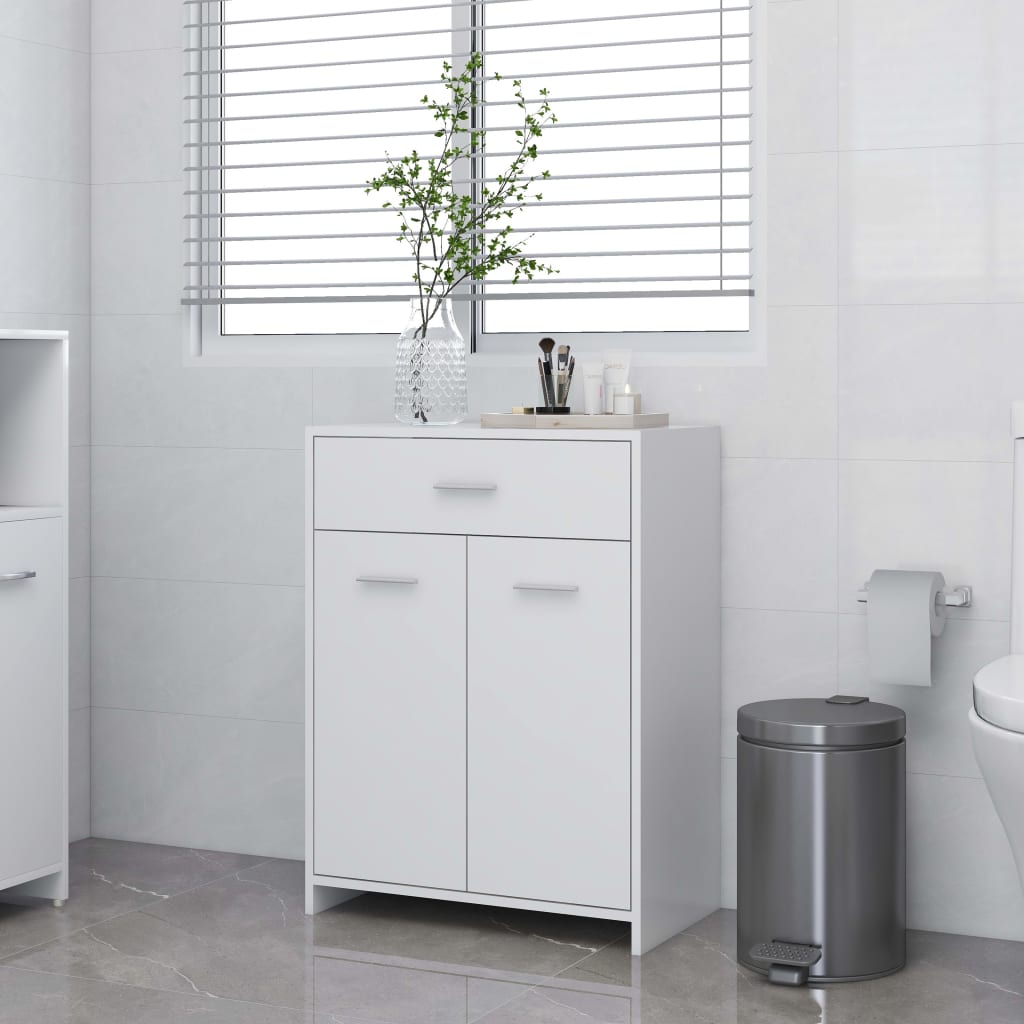 Berkfield Bathroom Cabinet White 60x33x80 cm Engineered Wood