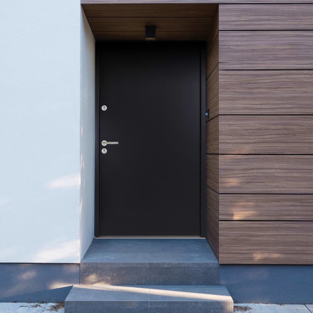Berkfield Aluminium Front Door Anthracite 110x207.5 cm