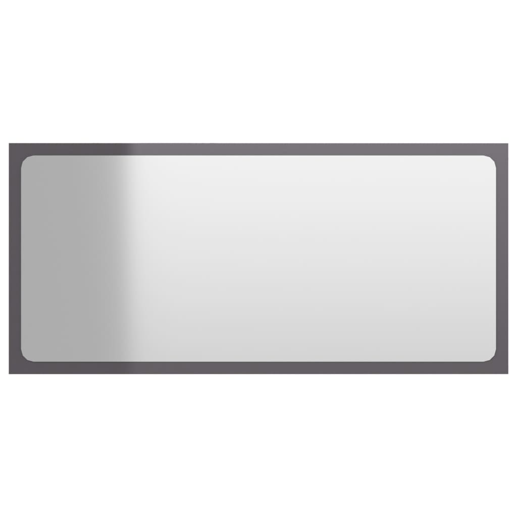 Berkfield 2 Piece Bathroom Furniture Set High Gloss Grey Engineered Wood