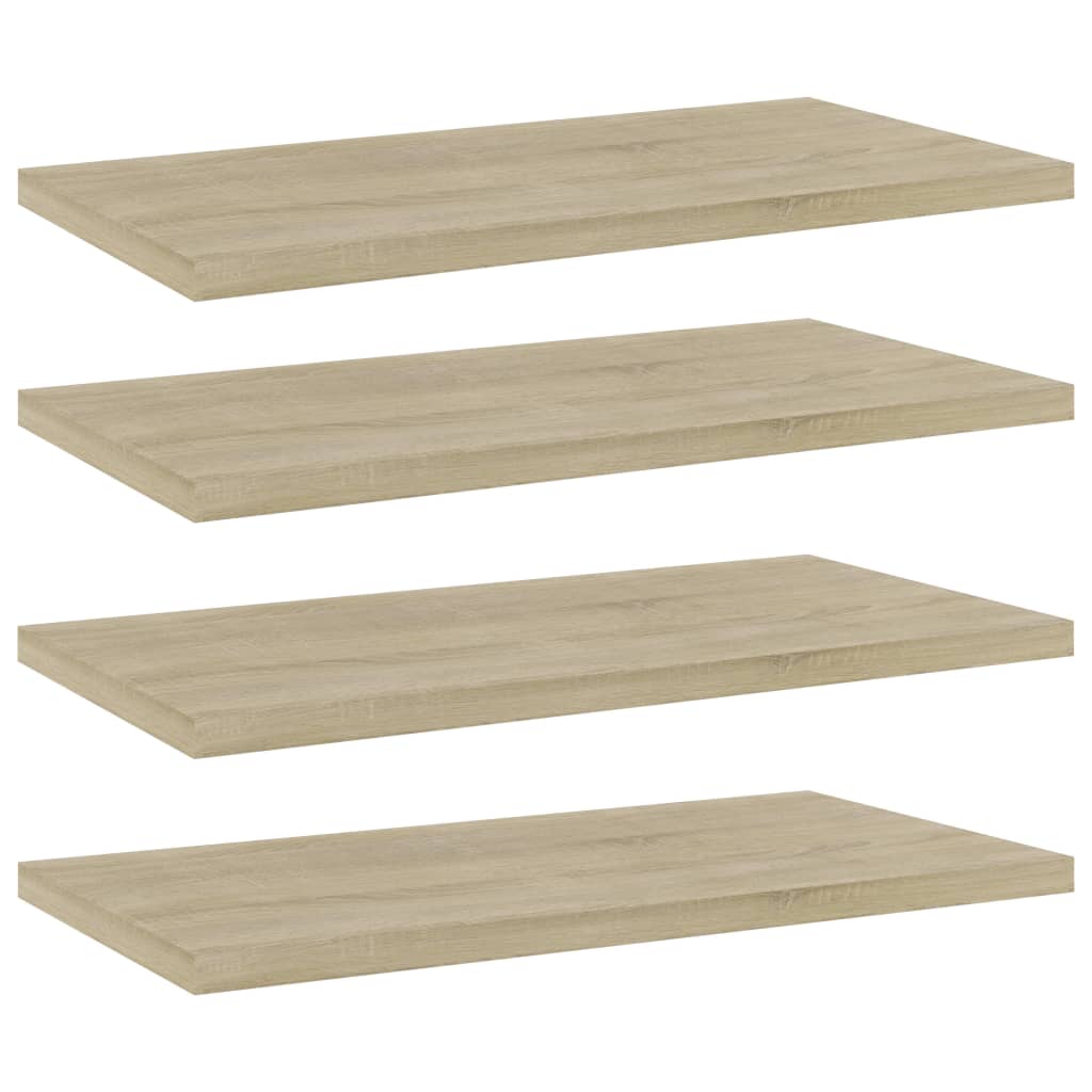 Berkfield Bookshelf Boards 4 pcs Sonoma Oak 40x20x1.5 cm Engineered Wood