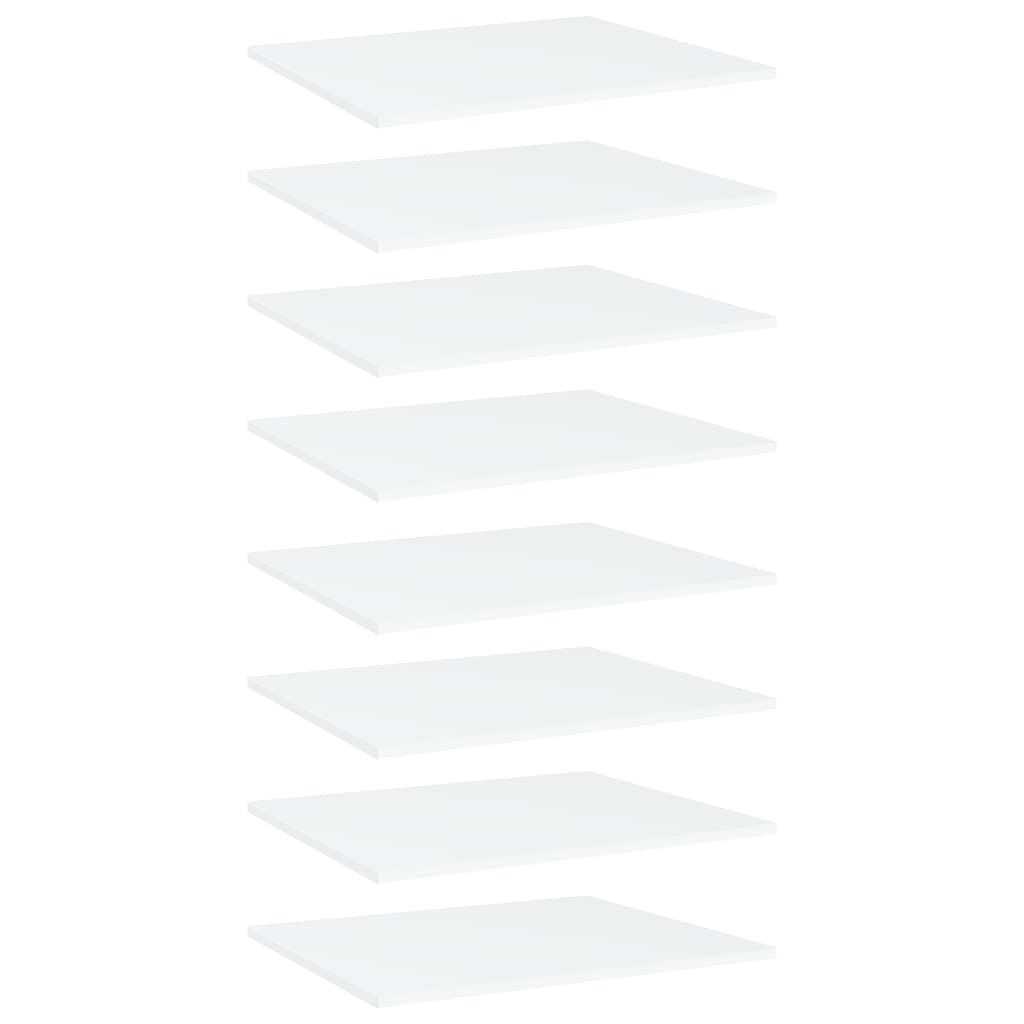 Berkfield Bookshelf Boards 8 pcs White 60x50x1.5 cm Engineered Wood