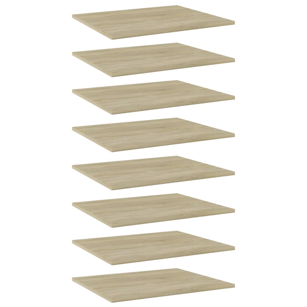 Berkfield Bookshelf Boards 8 pcs Sonoma Oak 60x50x1.5 cm Engineered Wood