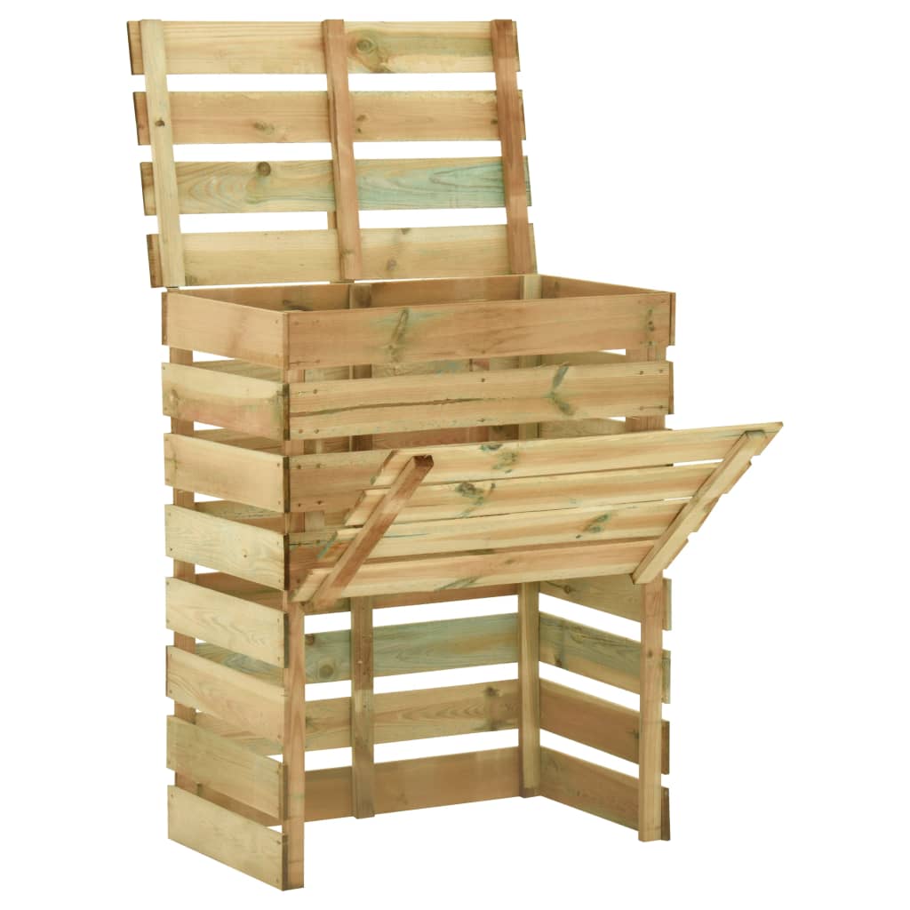 Berkfield Slatted Garden Composter 80x50x100 cm Impregnated Pinewood