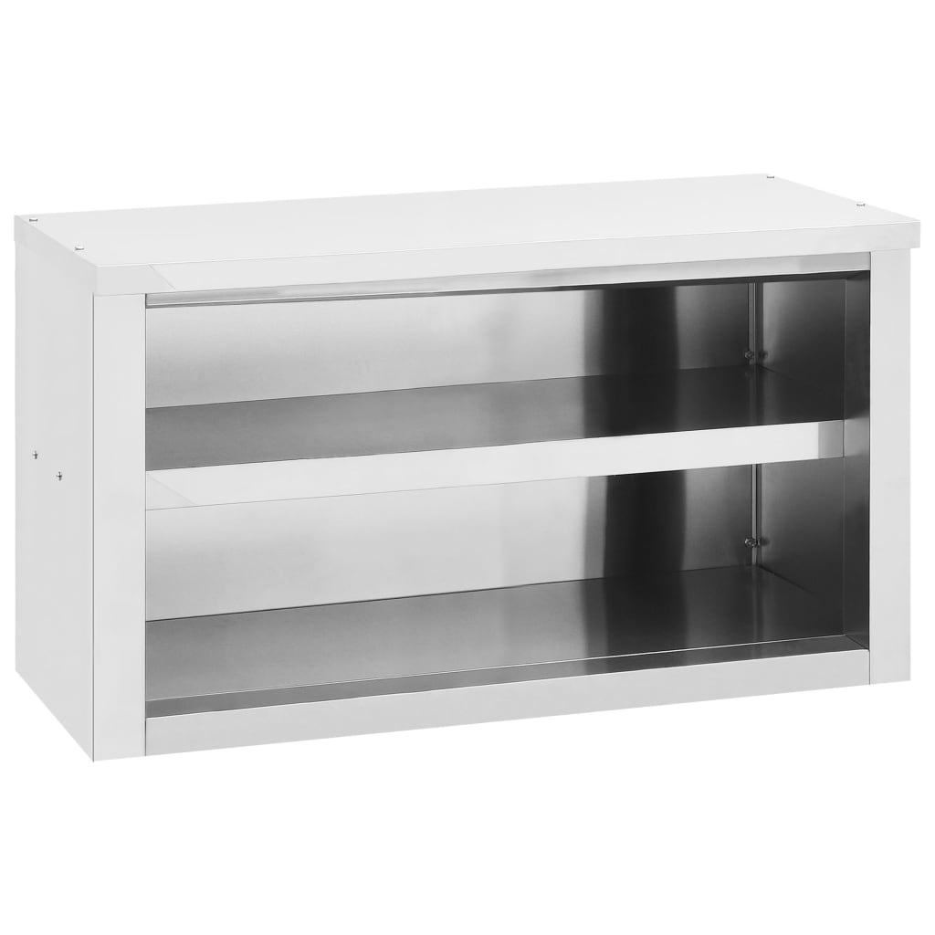 Berkfield Kitchen Wall Cabinet 90x40x50 cm Stainless Steel