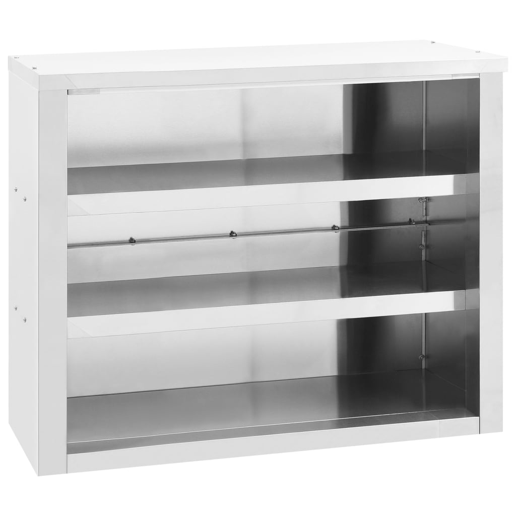 Berkfield Kitchen Wall Cabinet 90x40x75 cm Stainless Steel