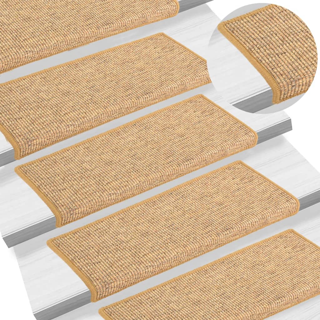 Berkfield Stair Mats Self-adhesive 15 pcs Orange 65x21x4 cm