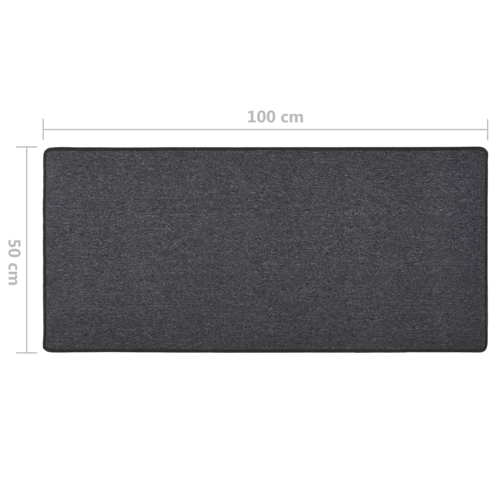 Berkfield Carpet Runner Anthracite 50x100 cm