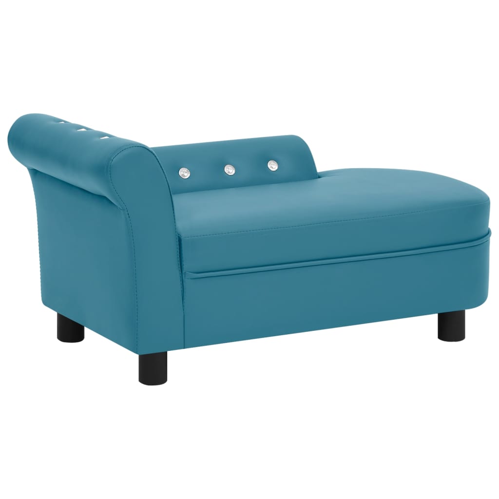 Berkfield Dog Sofa Turquoise 83x45x42 cm Faux Leather