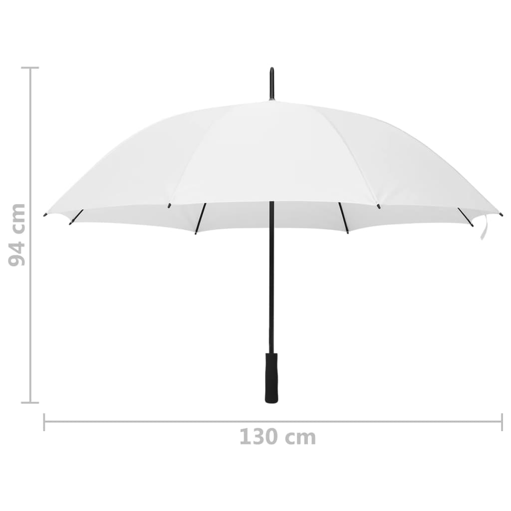 Berkfield Umbrella White 130cm
