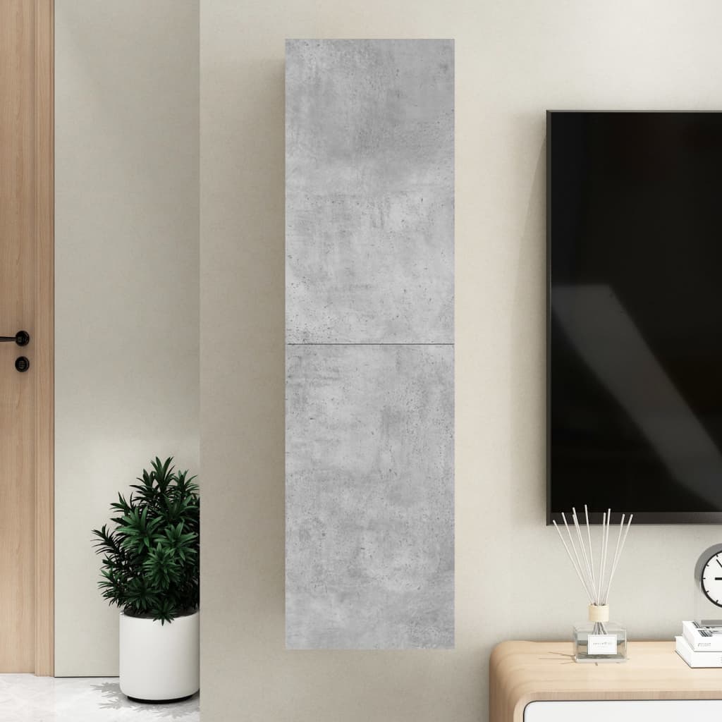 Berkfield TV Cabinet Concrete Grey 30.5x30x110 cm Engineered Wood