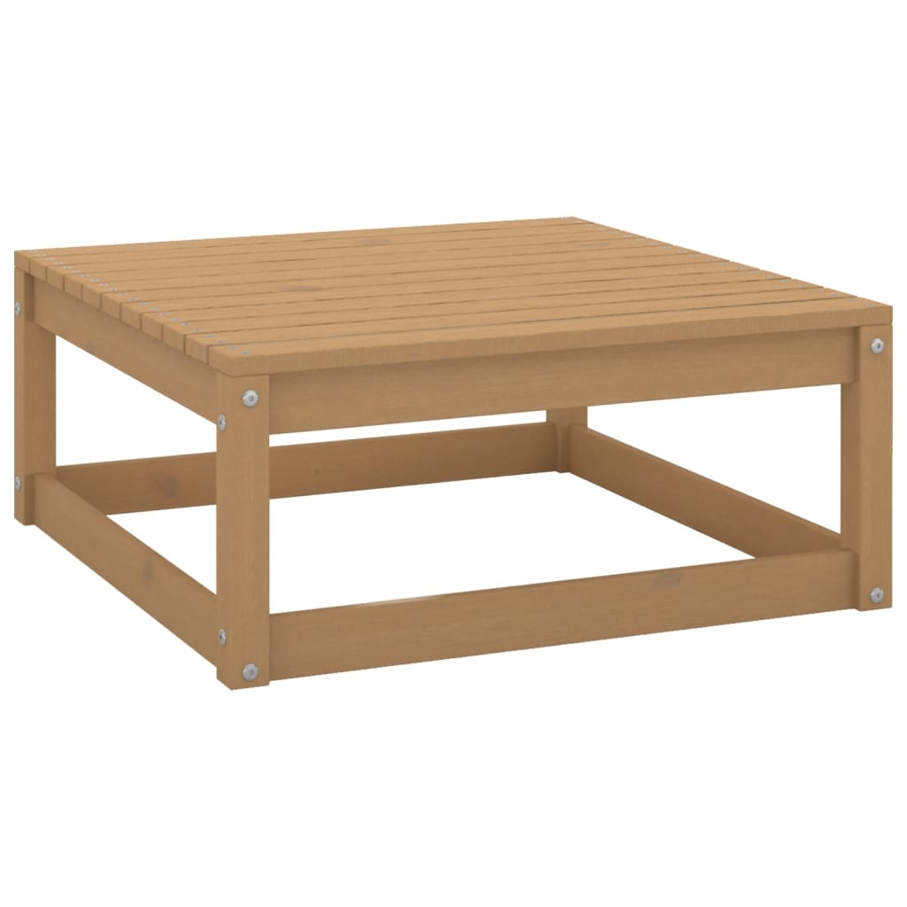 Berkfield Garden Footstool 70x70x30 cm Honey Brown Solid Wood Pine