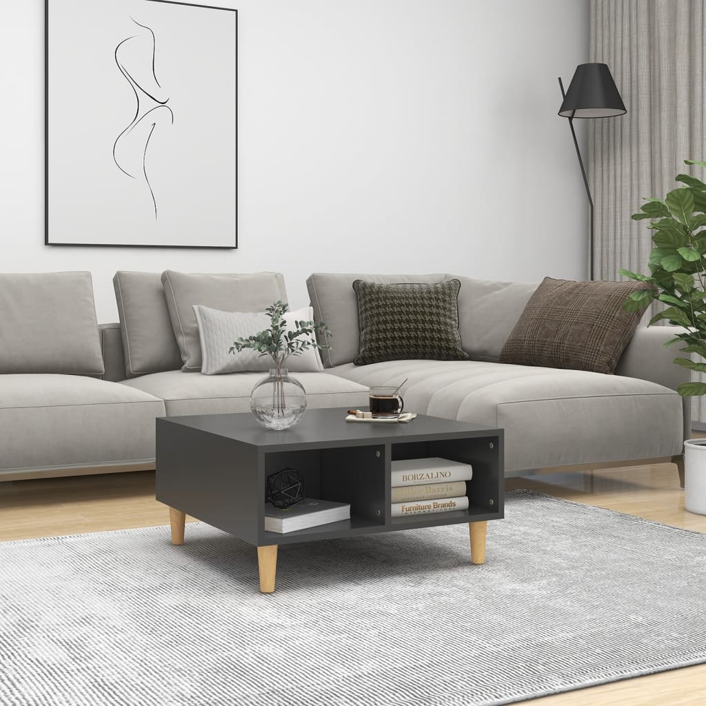 Berkfield Coffee Table Grey 60x60x30 cm Engineered Wood