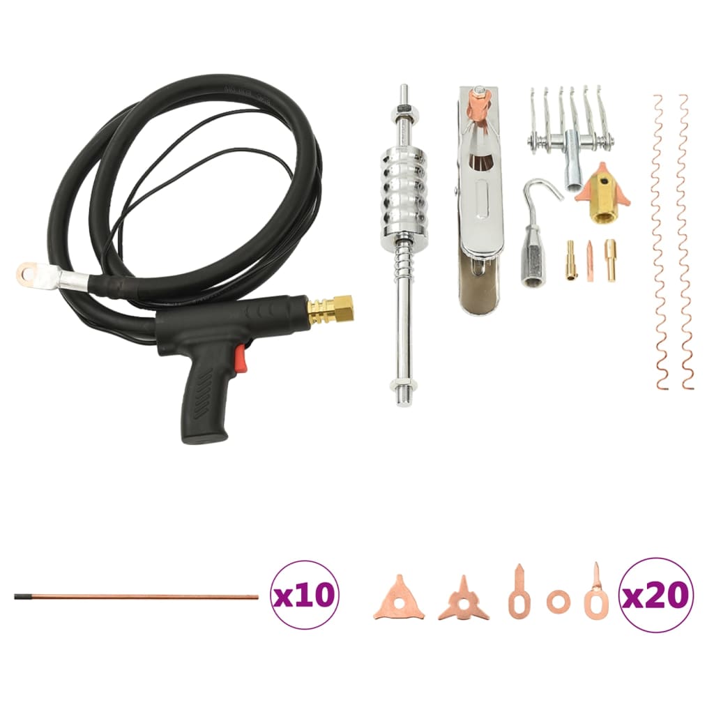 Berkfield 119 Piece Sheet Metal Repair Tool Kit