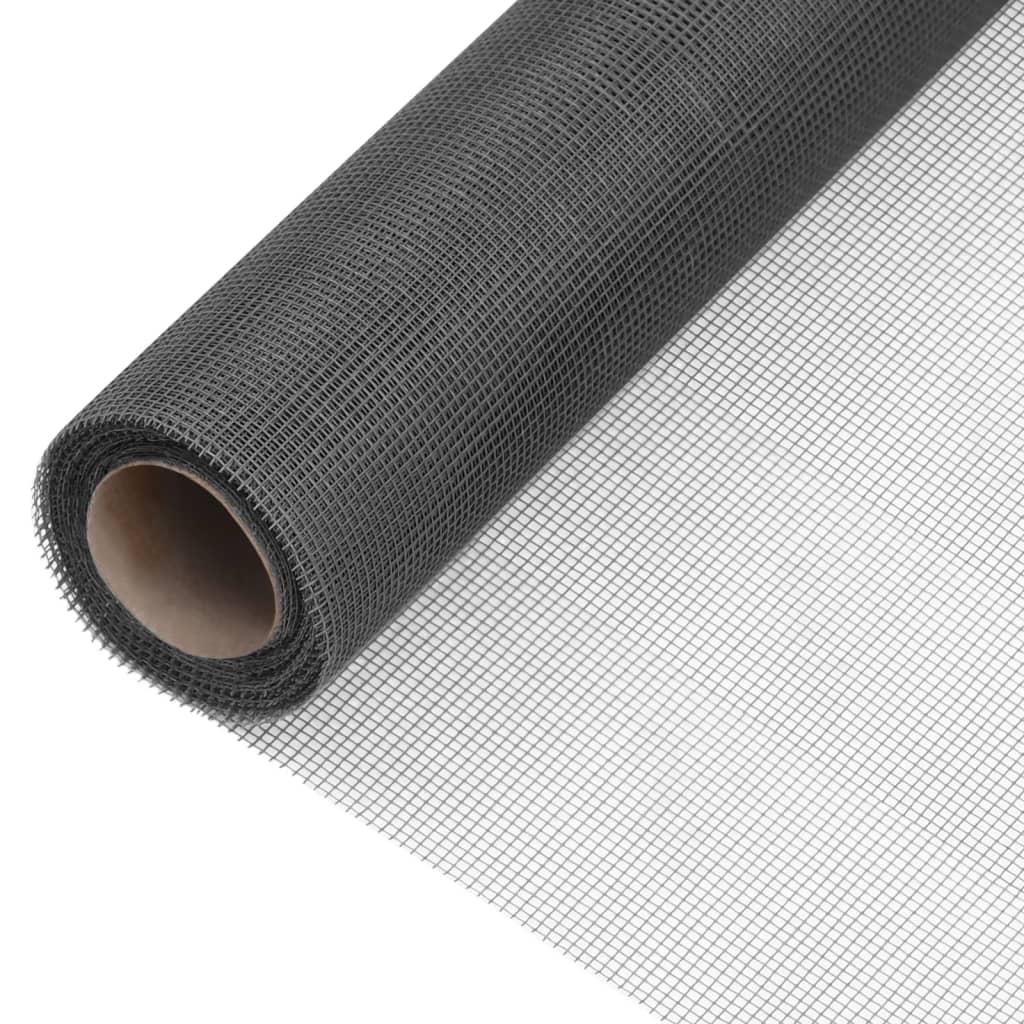 Berkfield Mesh Screen Fiberglass 112x1000 cm Black