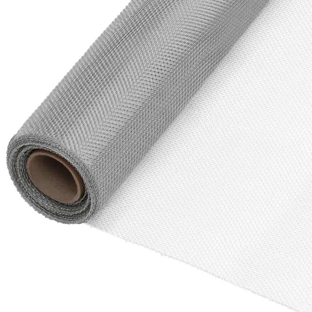 Berkfield Mesh Screen Stainless Steel 80x2000 cm Silver