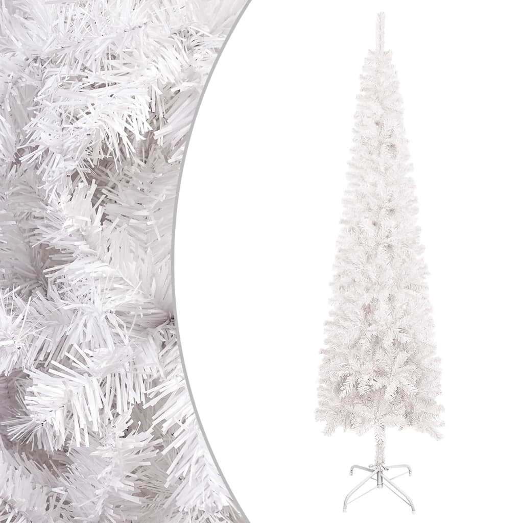 Berkfield Slim Christmas Tree White 150 cm