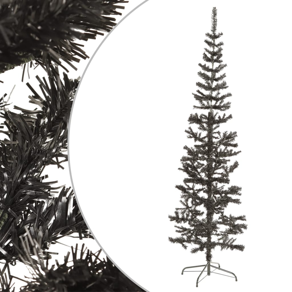 Berkfield Slim Christmas Tree Black 180 cm