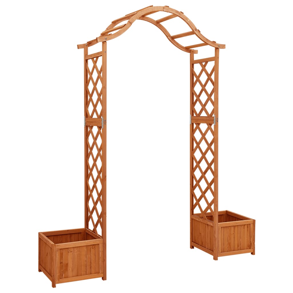 Berkfield Garden Pergola with Planter Solid Firwood