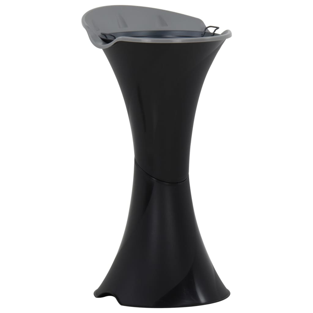 Berkfield Ashtray Stand Black 36x39x71 cm