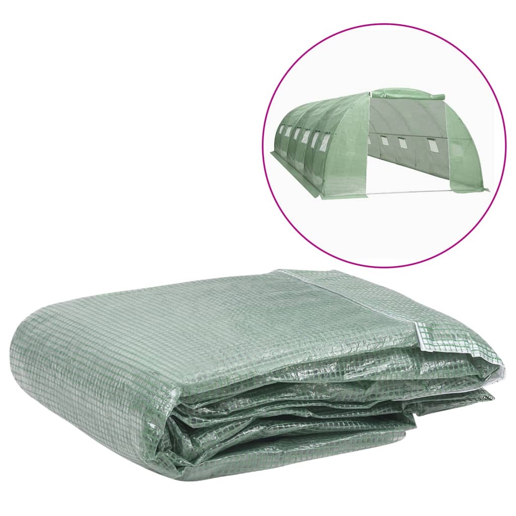 Berkfield Greenhouse Replacement Cover (24 m�__) 400x600x200 cm Green