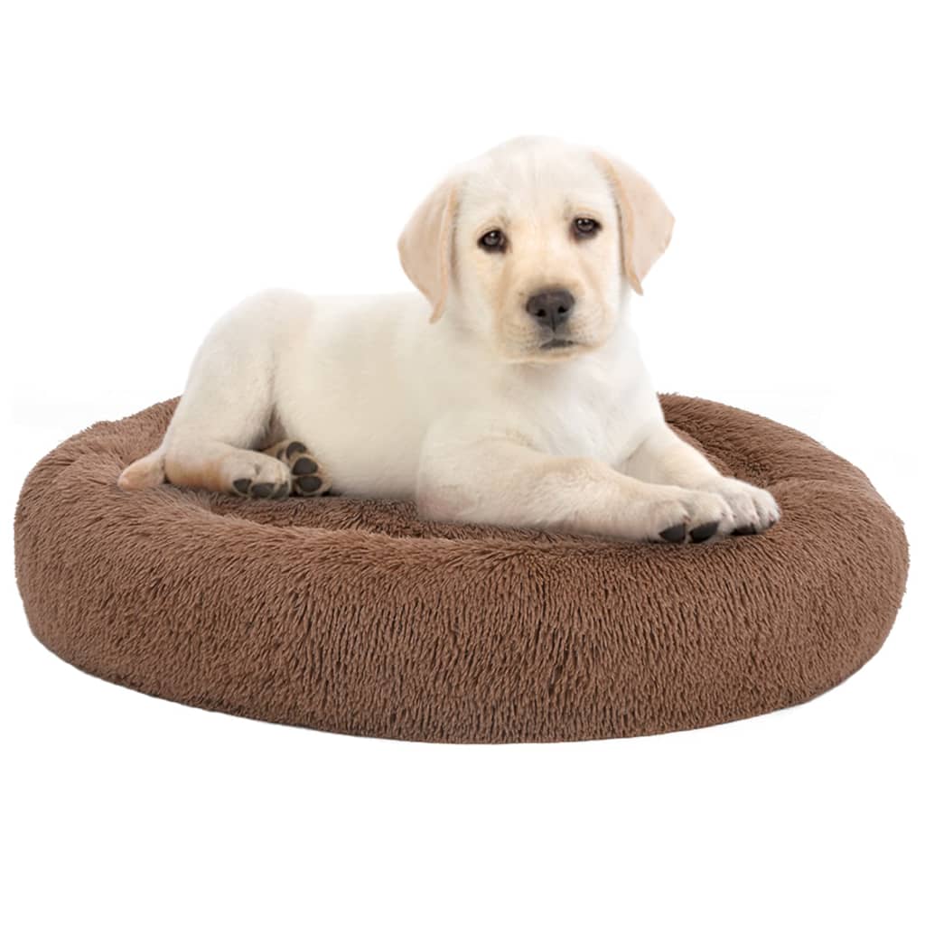 Berkfield Washable Dog & Cat Cushion Brown 70x70x15 cm Plush
