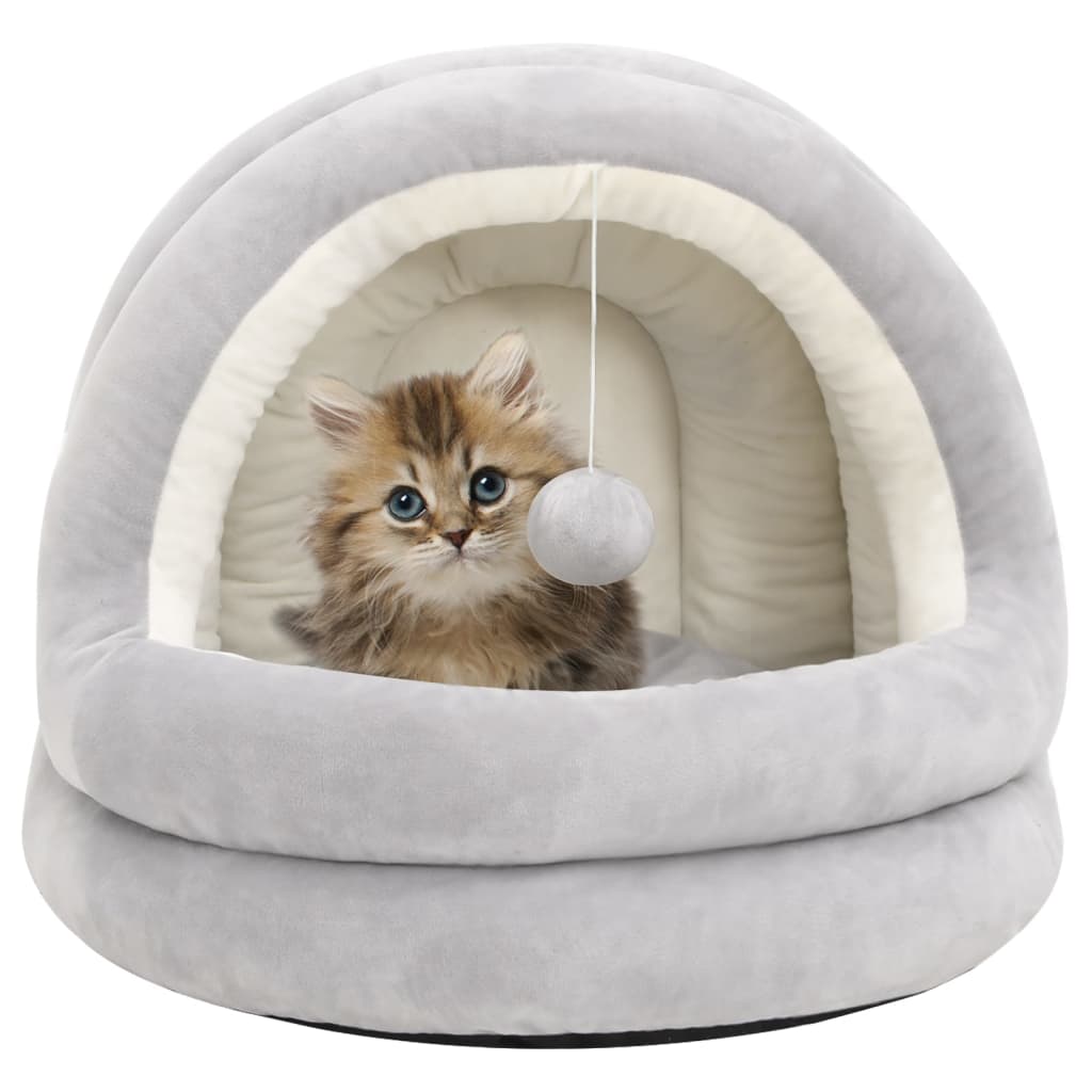 Berkfield Cat Bed 40x40x35 cm Grey and Cream