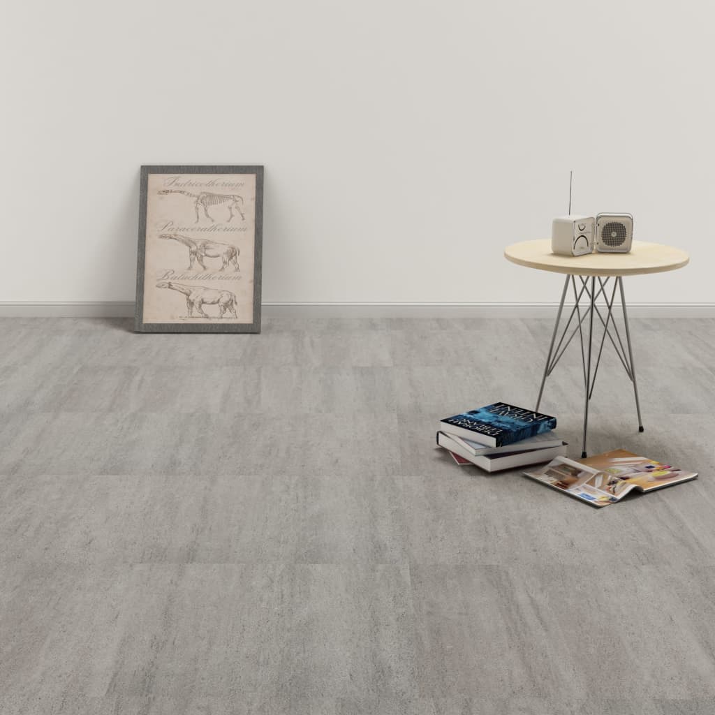 Berkfield Self-adhesive Flooring Planks 20 pcs PVC 1.86 m�__ Grey Stippled