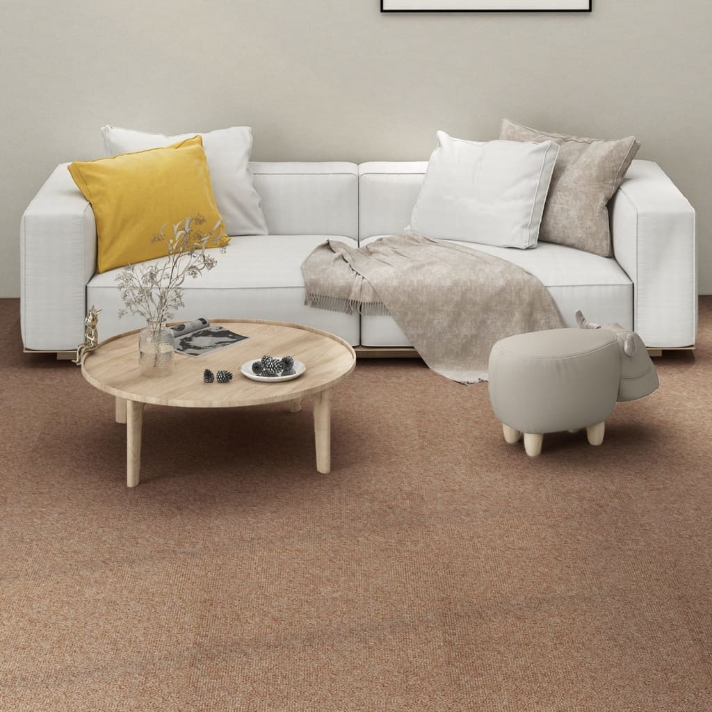 Berkfield Carpet Floor Tiles 16 pcs 4 m�__ 25x100 cm Beige
