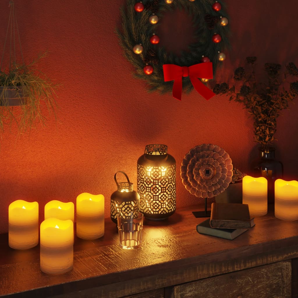 Berkfield Flameless LED Candles 24 pcs with Remote Control Warm White
