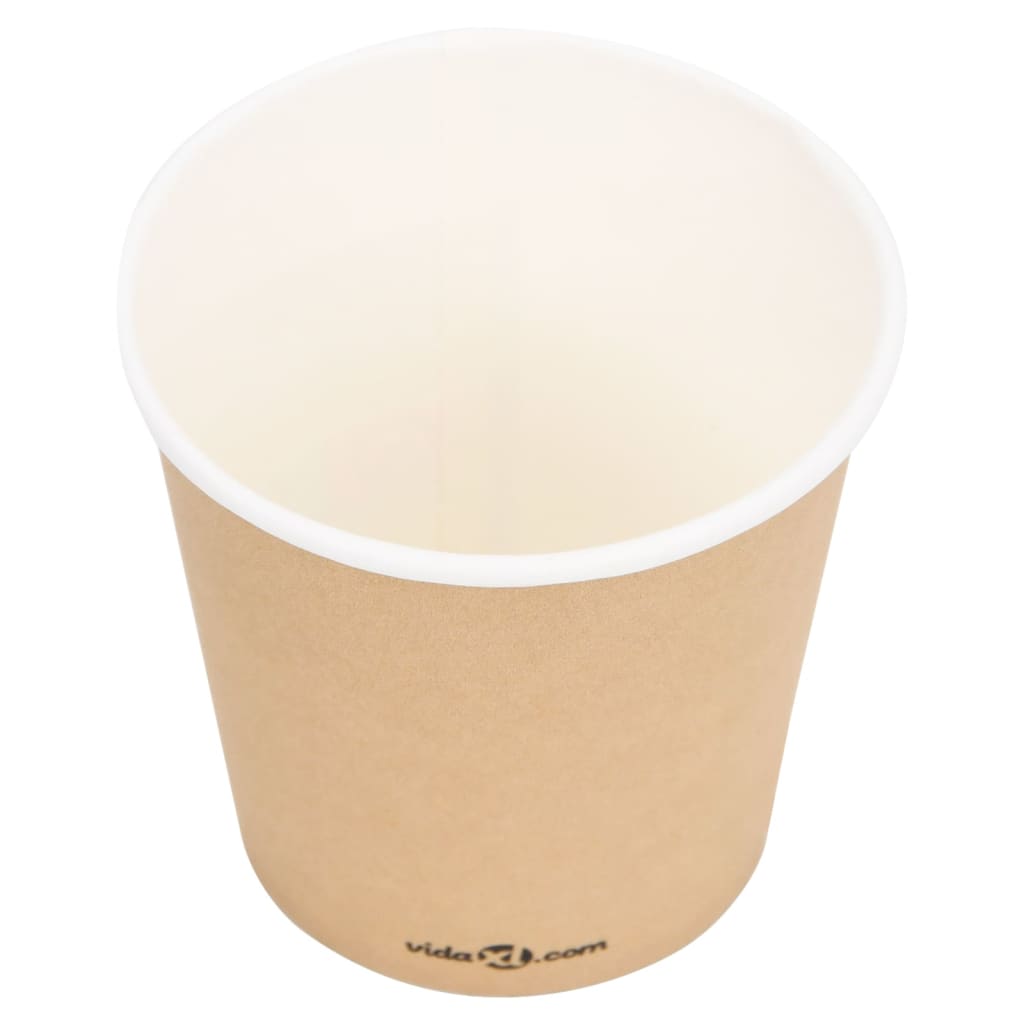 Berkfield Coffee Paper Cups 120 ml 250 pcs Brown