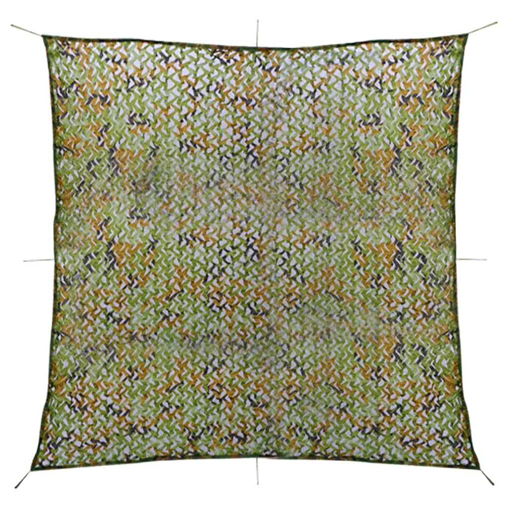 Berkfield Camouflage Net with Storage Bag 5x5 m Green