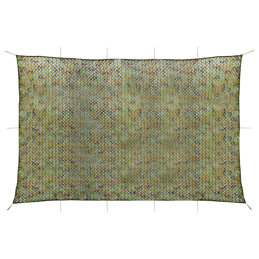 Berkfield Camouflage Net with Storage Bag 5x6 m Green