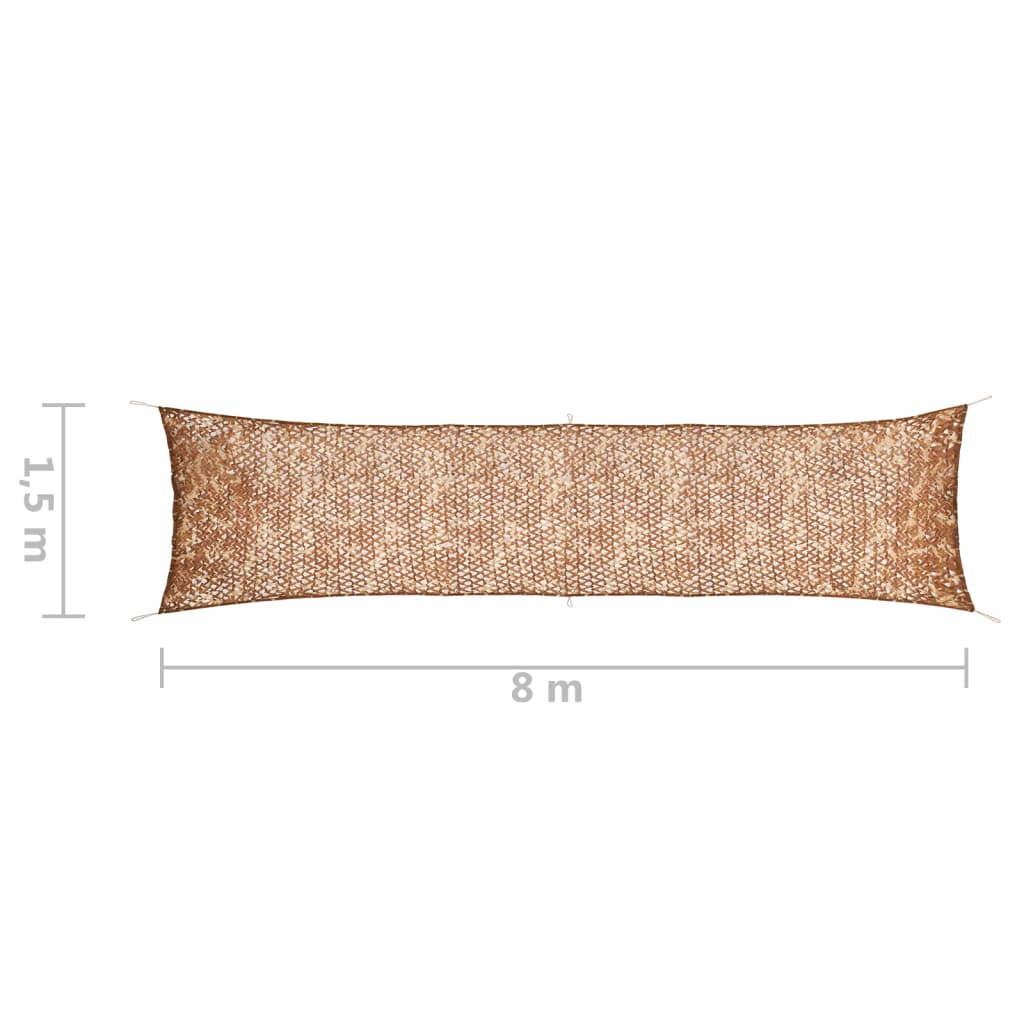 Berkfield Camouflage Net with Storage Bag 1.5x8 m Beige