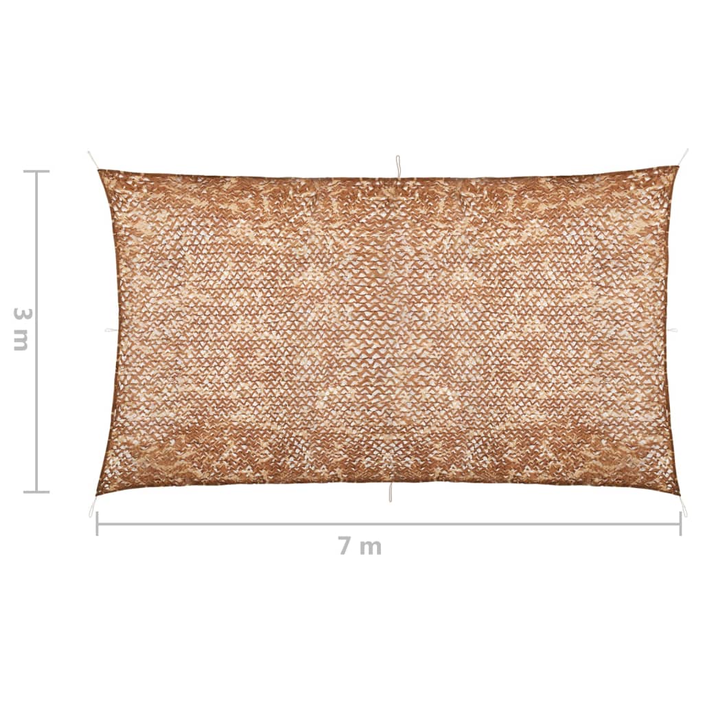 Berkfield Camouflage Net with Storage Bag 3x7 m Beige