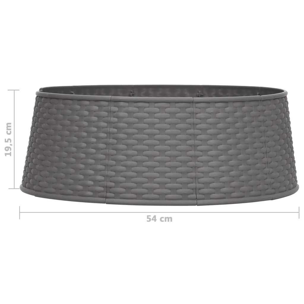 Berkfield Christmas Tree Skirt Brown �_�”�_54x19.5 cm