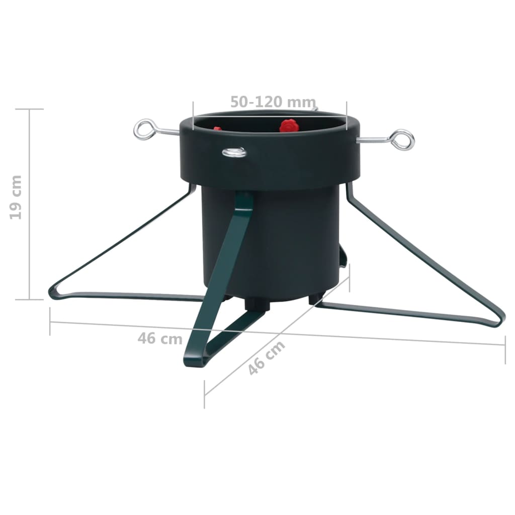 Berkfield Christmas Tree Stand Black 46x46x19 cm